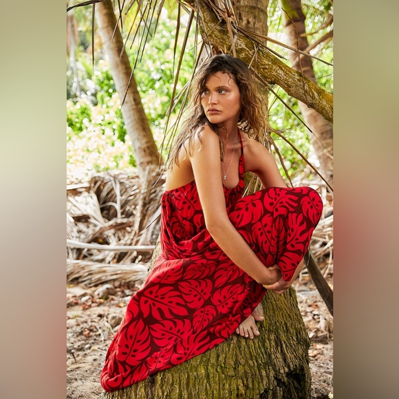 RARE! MIKOH Hamptons Dress Botanical Aegean 1 (XS / S) - Picture 3 of 8